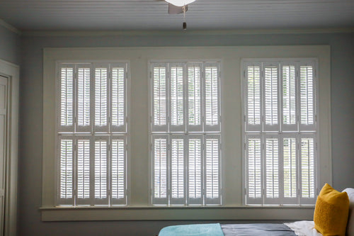 Tier-on-Tier shutters in a dining room