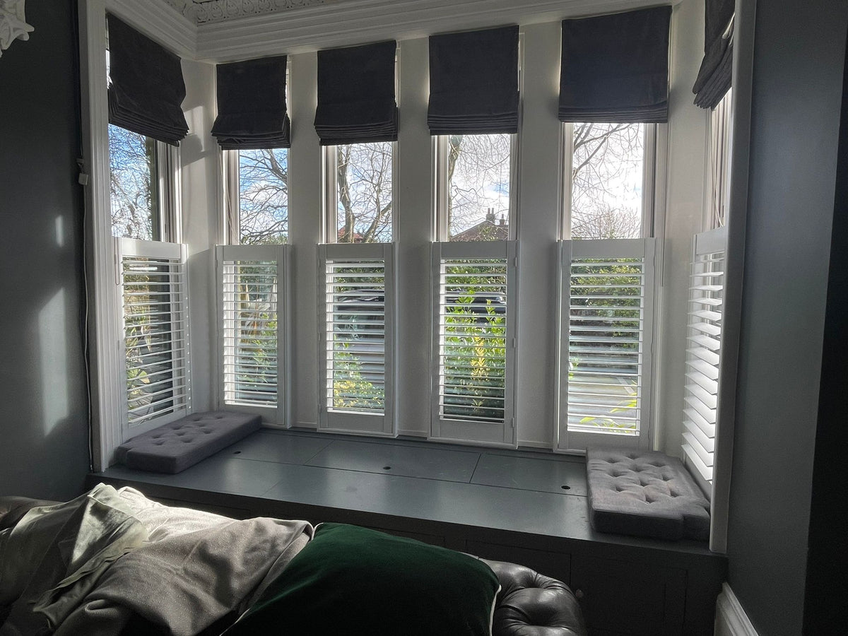 Bay window shutters