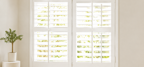 Tier-on-Tier shutters for street facing windows